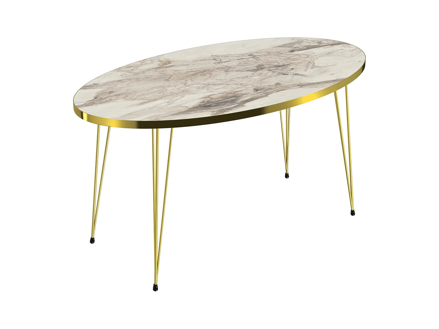 Table basse ovale 43 blanche 90 x 50 x 43 cm 03_0008509