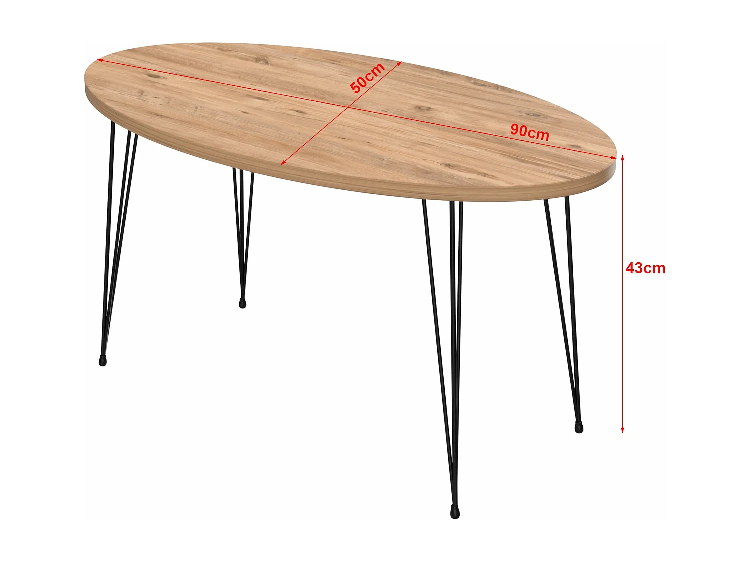 Table basse ovale 43 90 x 50 x 43 cm 03_0008512