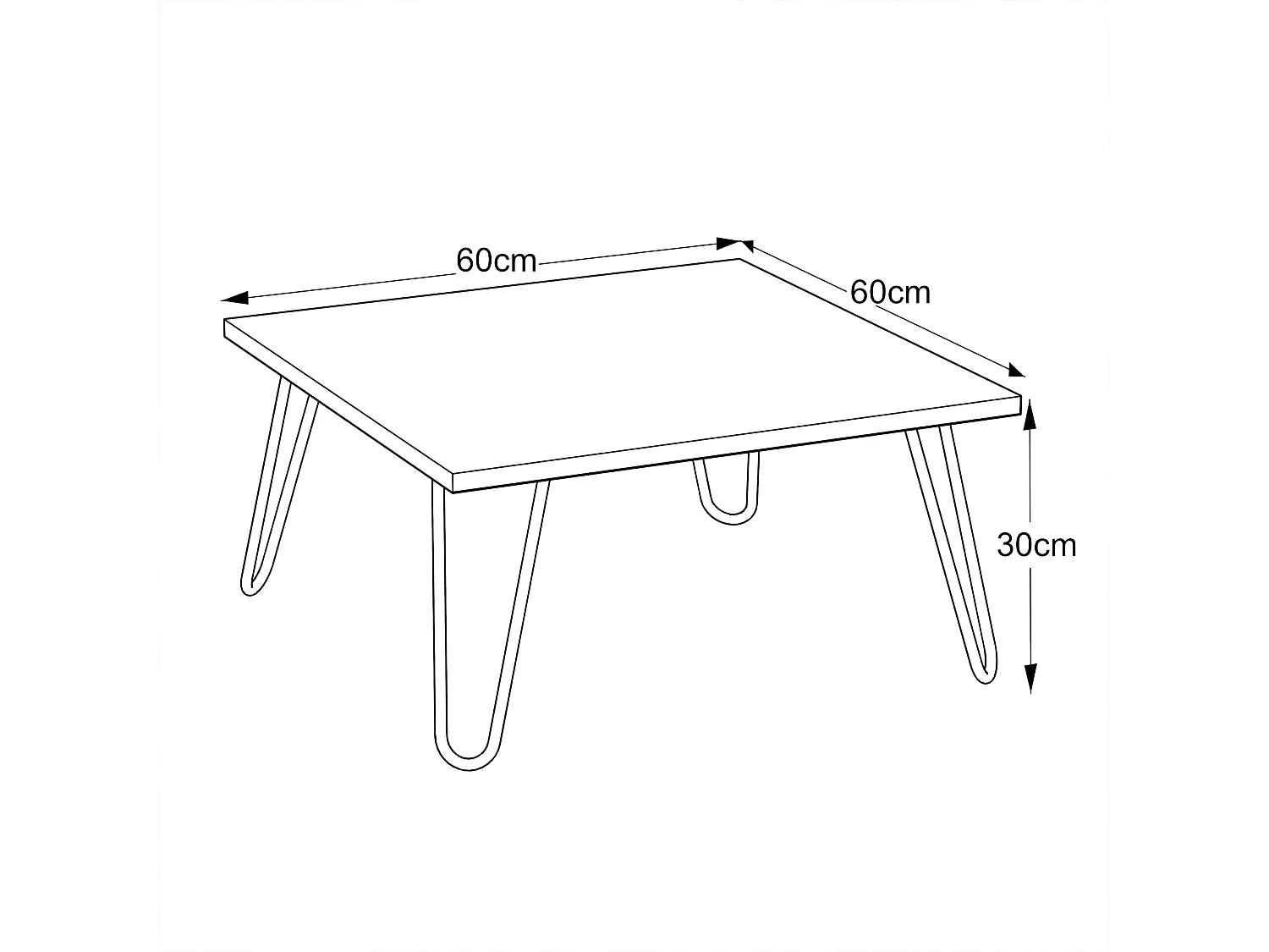 Table basse vindeln 60 marron 60 x 60 x 30 cm 03_0008522