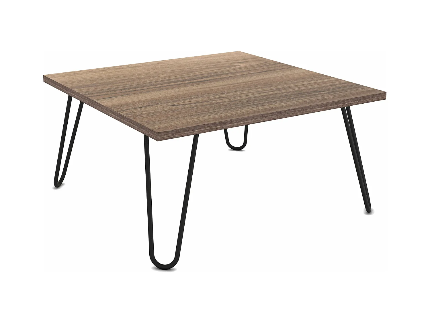 Mesa de centro Vindeln 60 x 60 x 30 cm efecto nogal negro 03_0008522