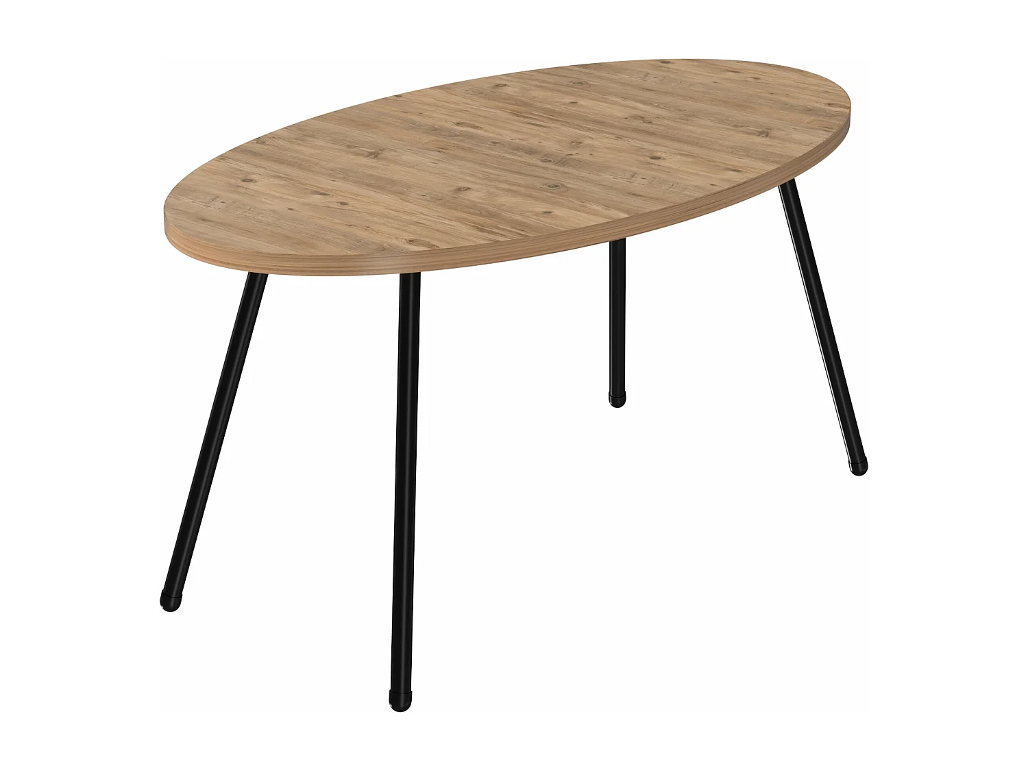 Table basse ovale 43 noire 90 x 50 x 43 cm 03_0008506