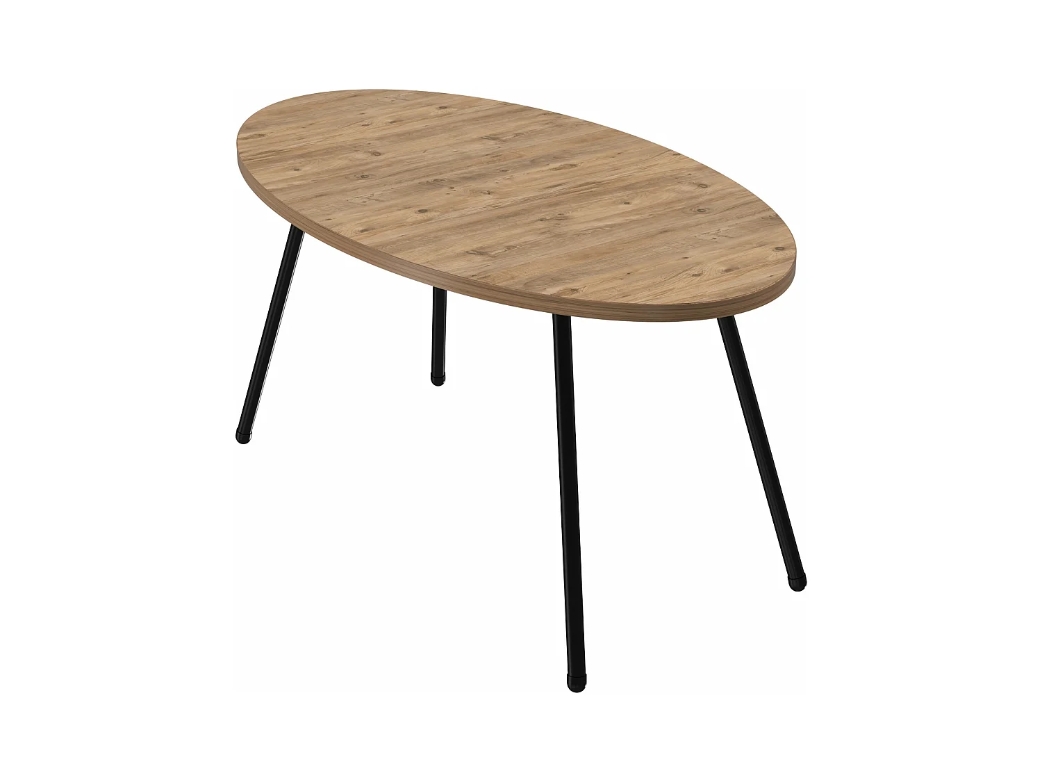 Table basse ovale 43 noire 90 x 50 x 43 cm 03_0008506