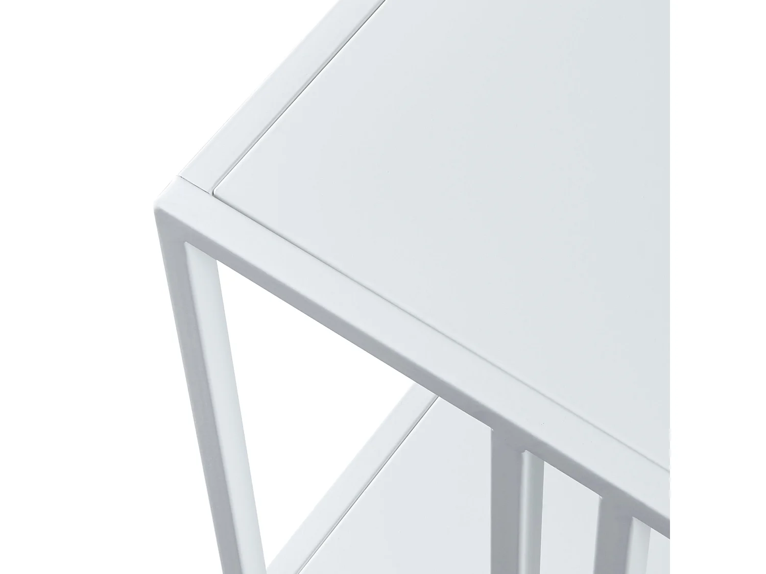 Mesa de centro de metal 47 x 110 x 55 cm branca 03_0008454