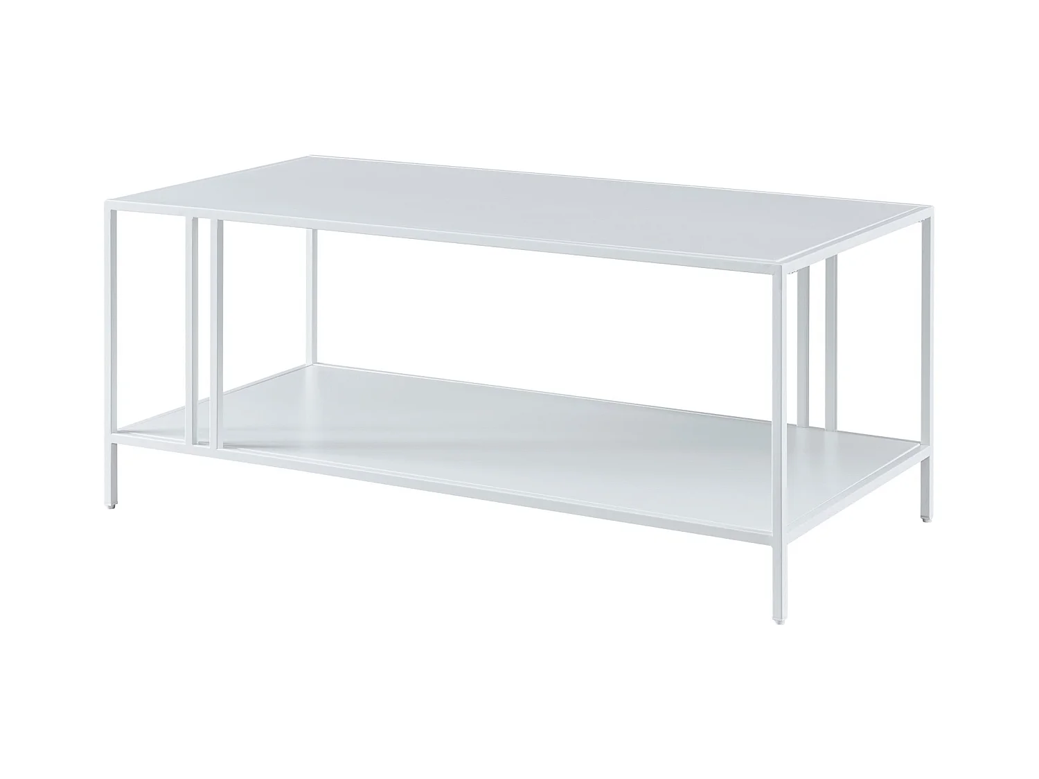 Table basse métal 47 métal blanche 110 x 55 x 47 cm 03_0008454