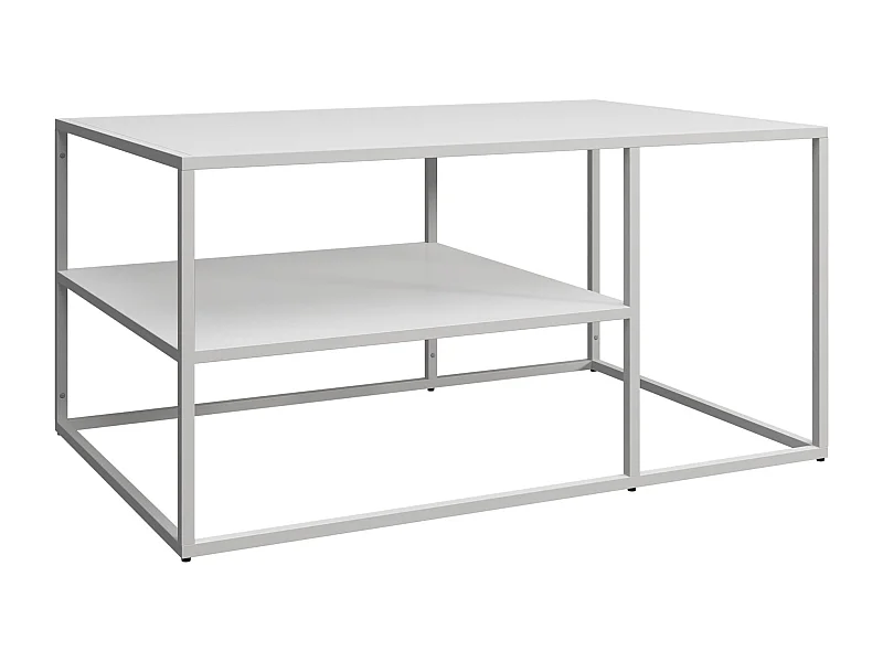 Tavolino Solund da salotto rettangolare 45 x 90 x 60 cm bianco 03_0008513