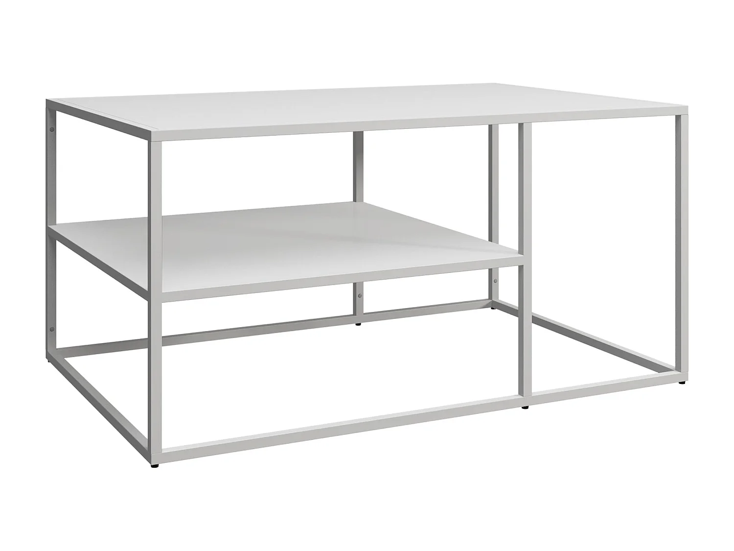 Mesa de centro Solund para sala retangular 45 x 90 x 60 cm branca 03_0008513