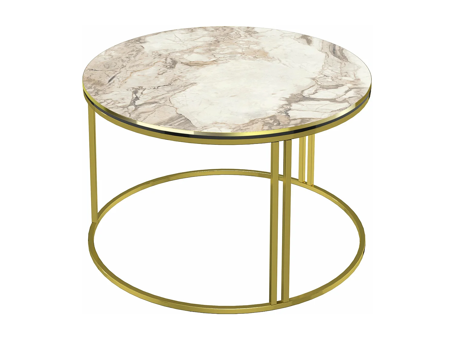 Table basse ronde 50 blanche 80 x 80 x 50 cm 03_0008424