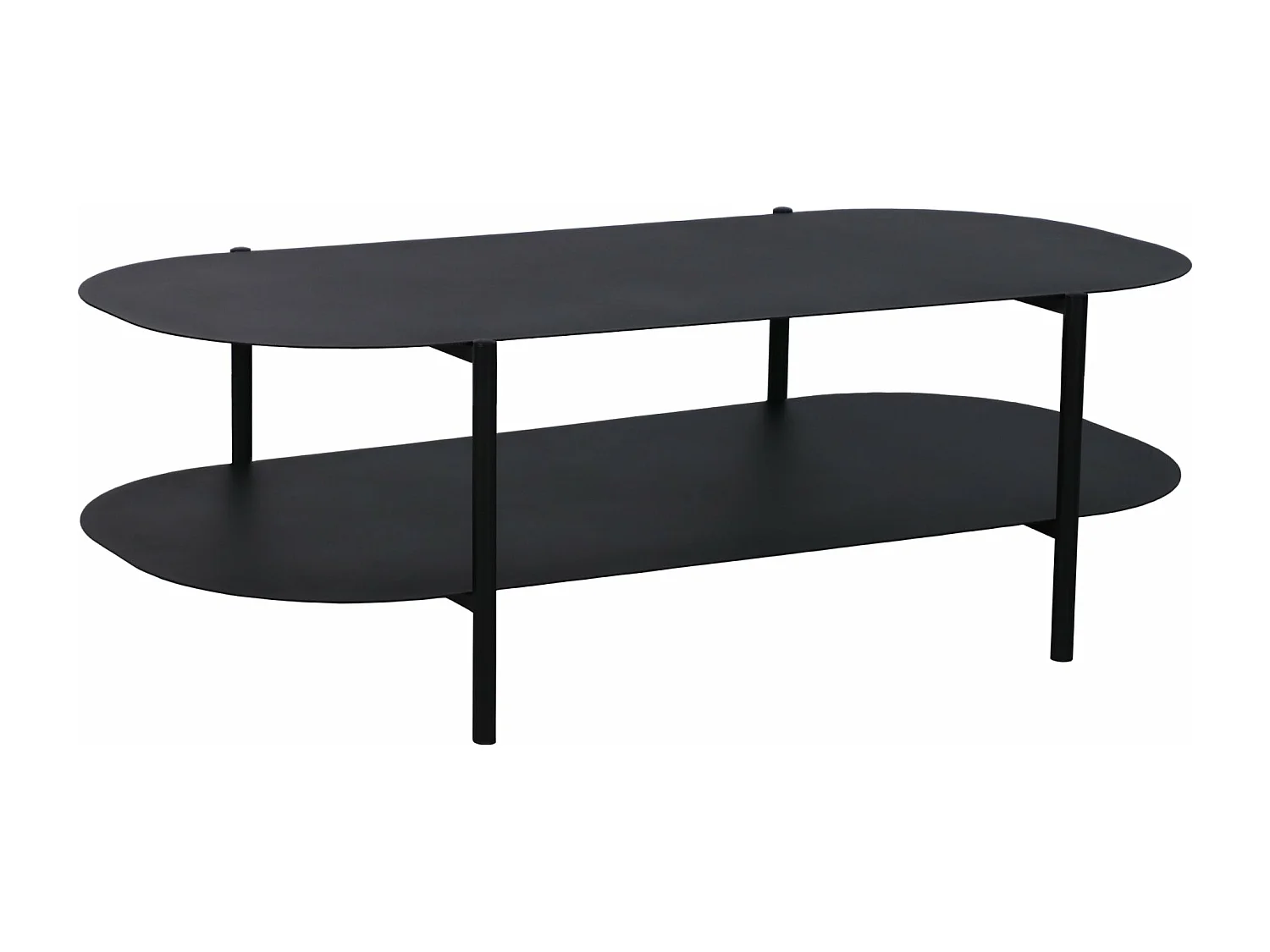 Mesa de centro em aço 112 x 62 x 41 cm preto fosco 03_0008436