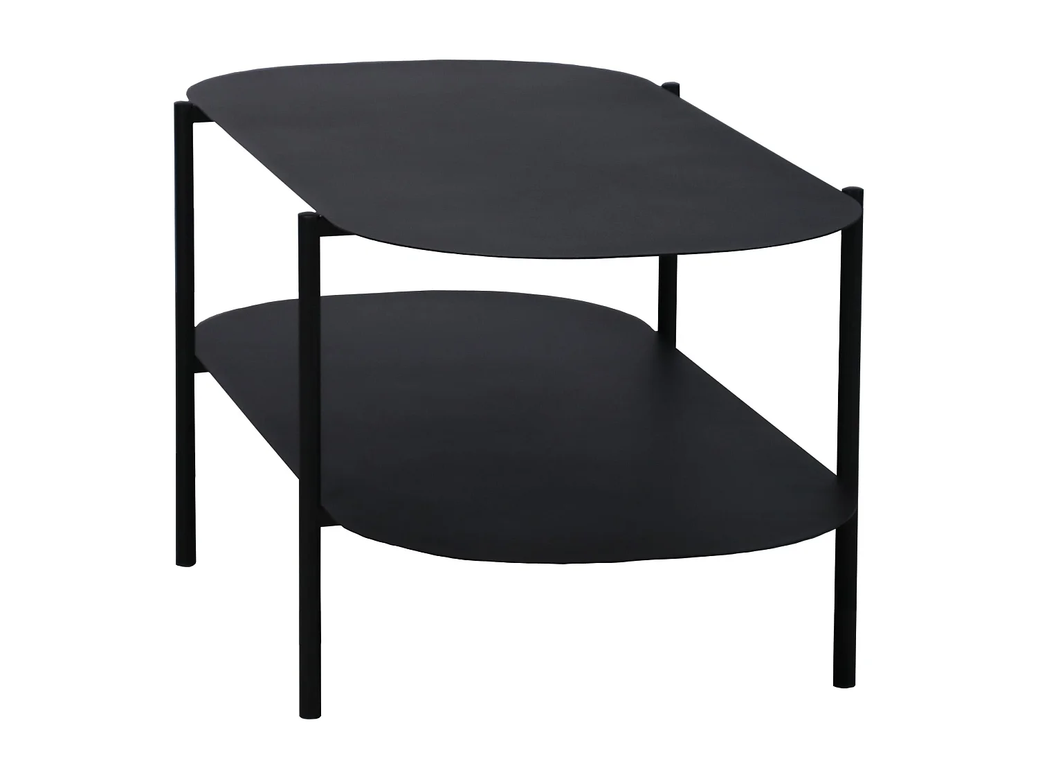 Mesa de centro em aço 112 x 62 x 41 cm preto fosco 03_0008436