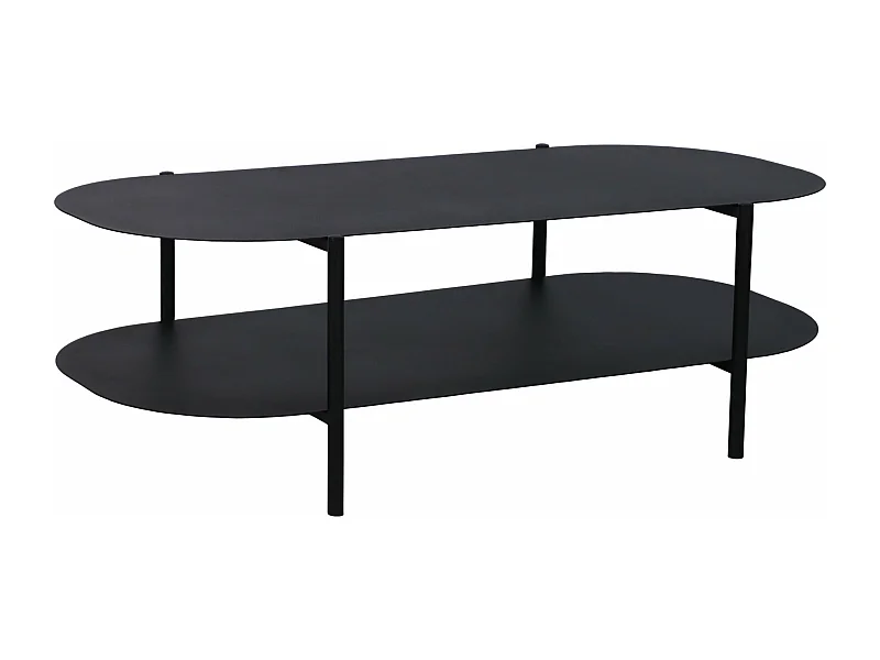 Mesa de centro em aço 112 x 62 x 41 cm preto fosco 03_0008436