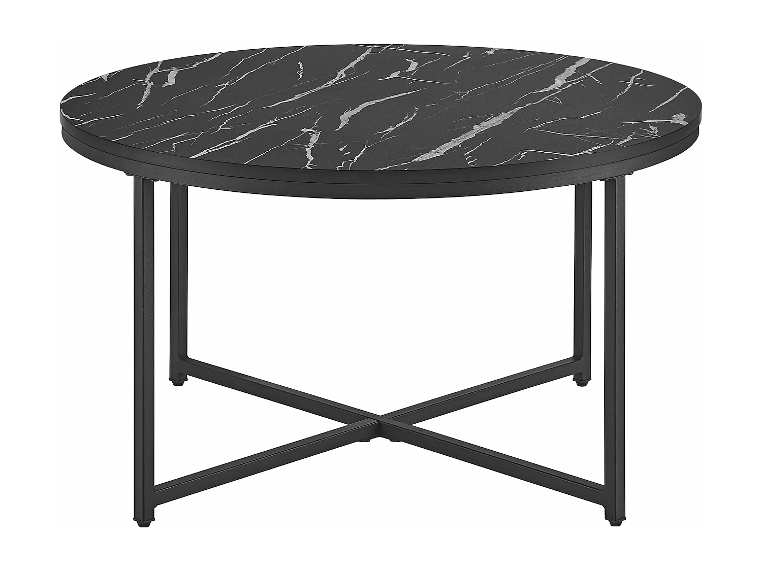 Table basse ronde pour noire 80 x 45 x 45 cm 03_0008497