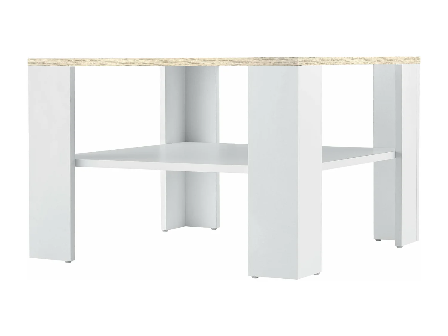 Table basse de salon blanche 60 x 60 x 40 cm 03_0008432