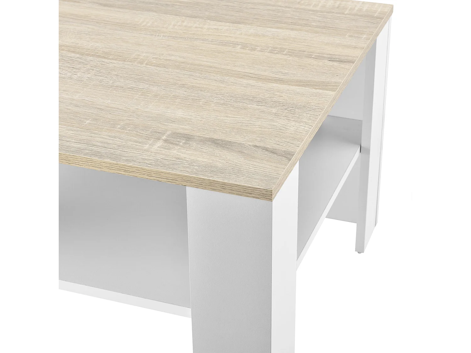 Table basse de salon blanche 60 x 60 x 40 cm 03_0008432