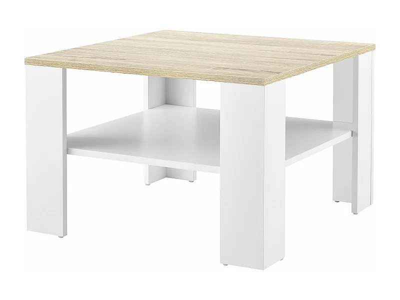 Table basse de salon blanche 60 x 60 x 40 cm 03_0008432