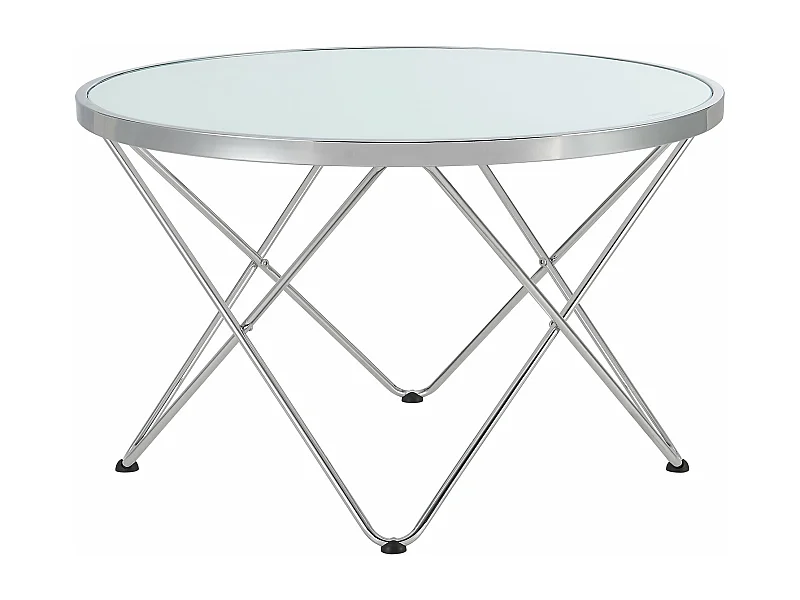 Mesa de centro 80 x 50 cm redonda de metal 03_0008473