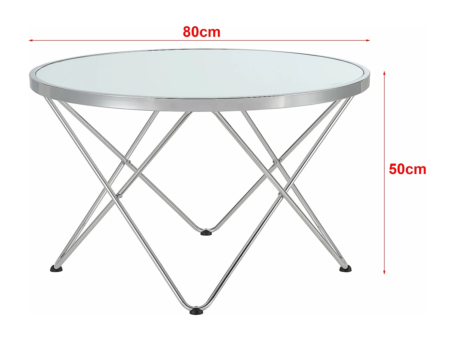 Mesa de centro 80 x 50 cm redonda metal 03_0008473