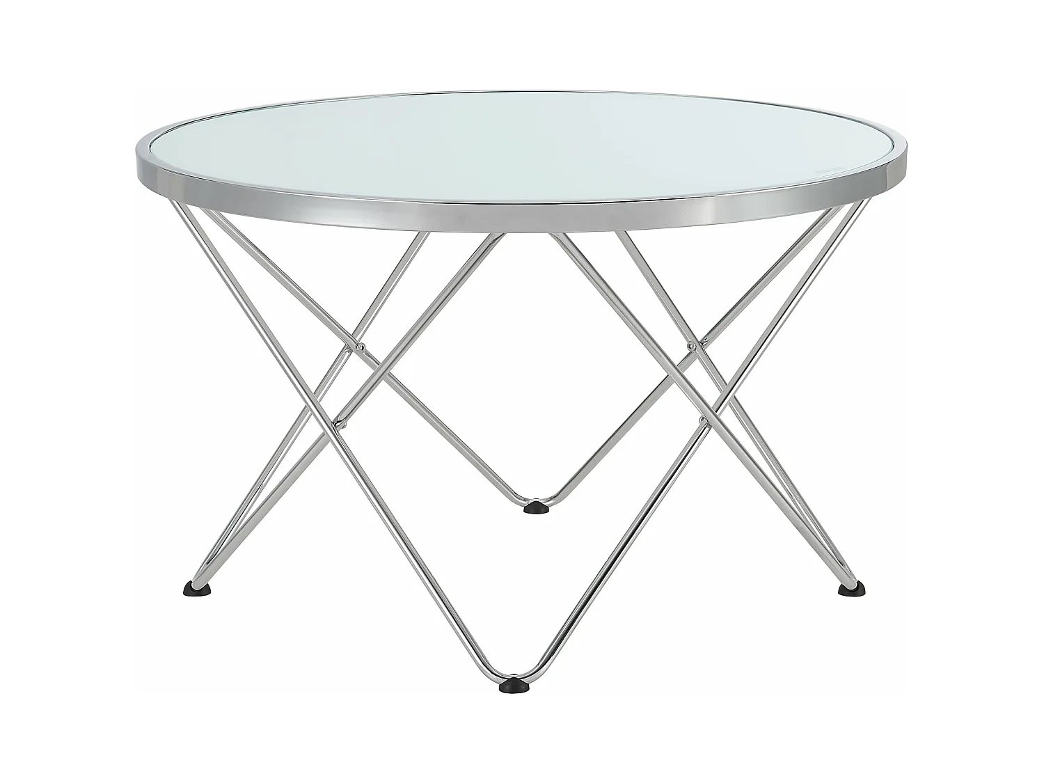 Table basse 80 x métal argentée 80 x 80 x 50 cm 03_0008473