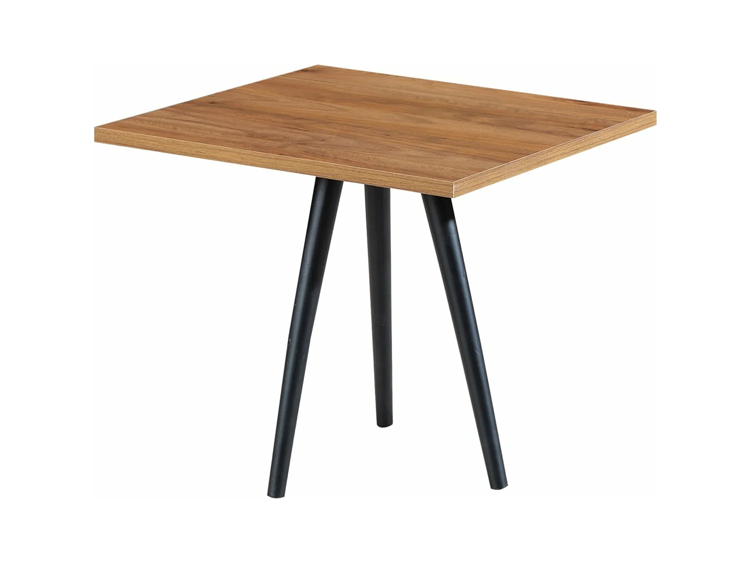 Mesa de centro quadrada 50 x 45 x 45 cm efeito nogueira preta 03_0008428