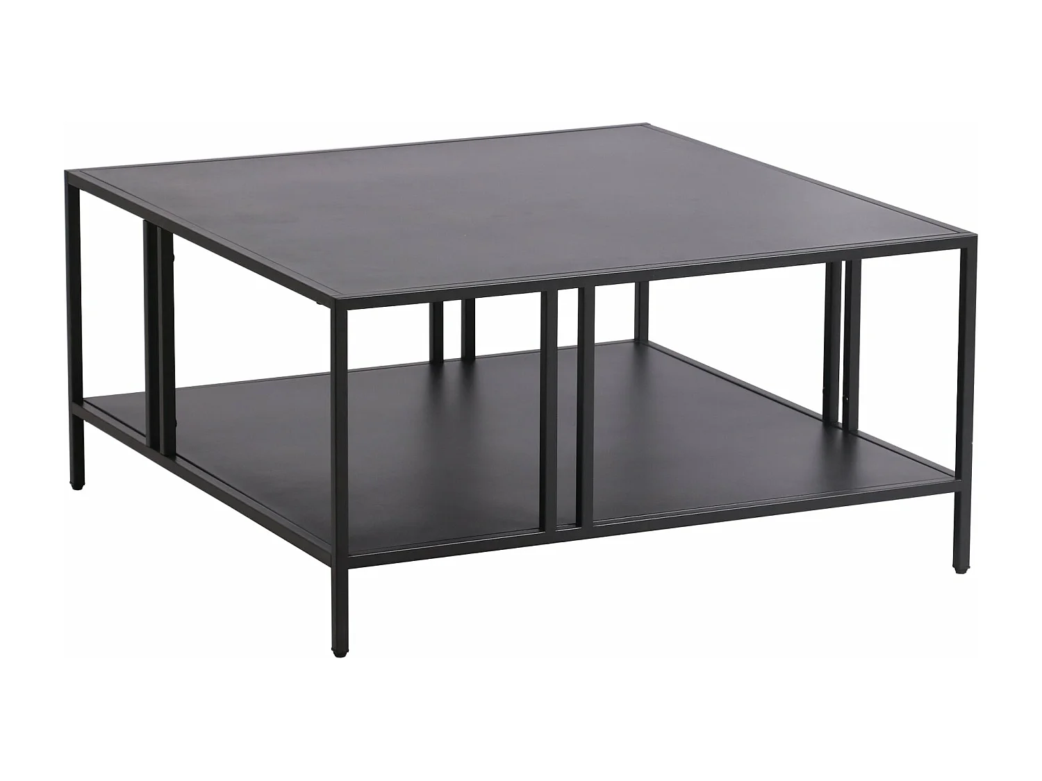 Table basse métal 40 métal argentée 80 x 80 x 40 cm 03_0008453