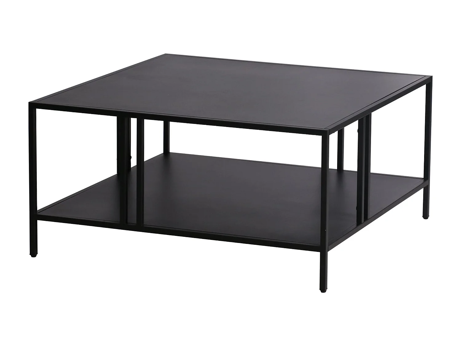 Table basse métal 40 métal argentée 80 x 80 x 40 cm 03_0008453