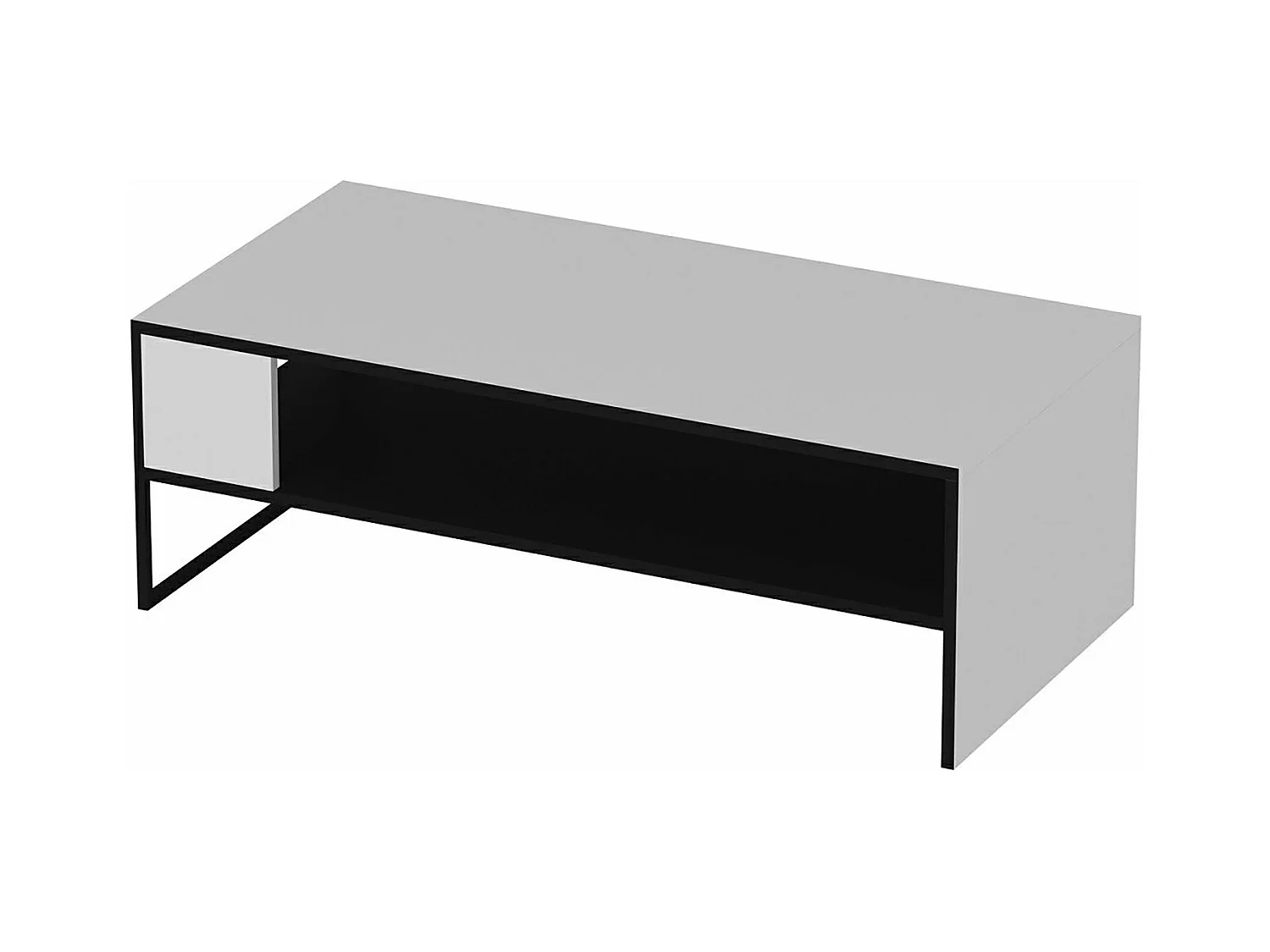Table basse rectangulaire avec blanche 120 x 60 x 42 cm 03_0008482