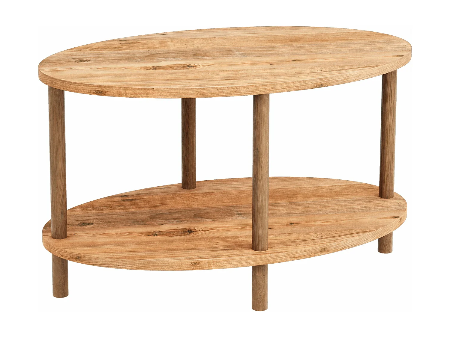 Table basse ovale 43 bois marron 70 x 44 x 43 cm 03_0008479