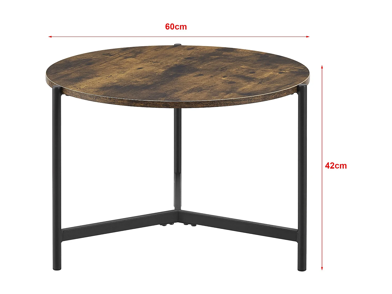 Table basse ronde 42 bois marron 60 x 60 x 42 cm 03_0008494