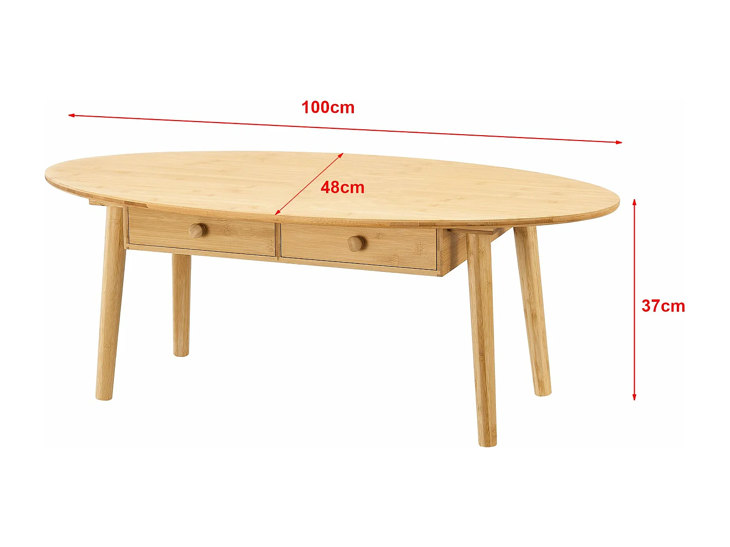 Table basse bambou 37 bambou marron 100 x 48 x 37 cm 03_0008441