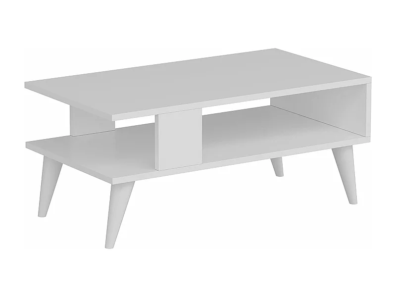 Tavolino con vano portaoggetti 40 x 90 x 45 cm bianco 03_0008462