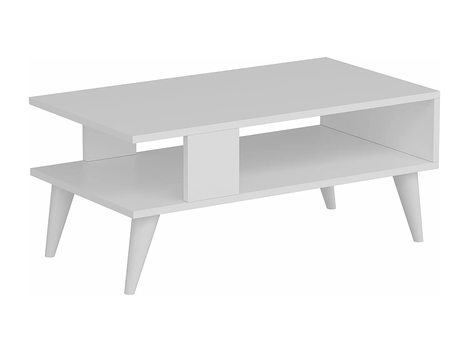 Mesa de centro con espacio de almacenamiento 40 x 90 x 45 cm blanco 03_0008462