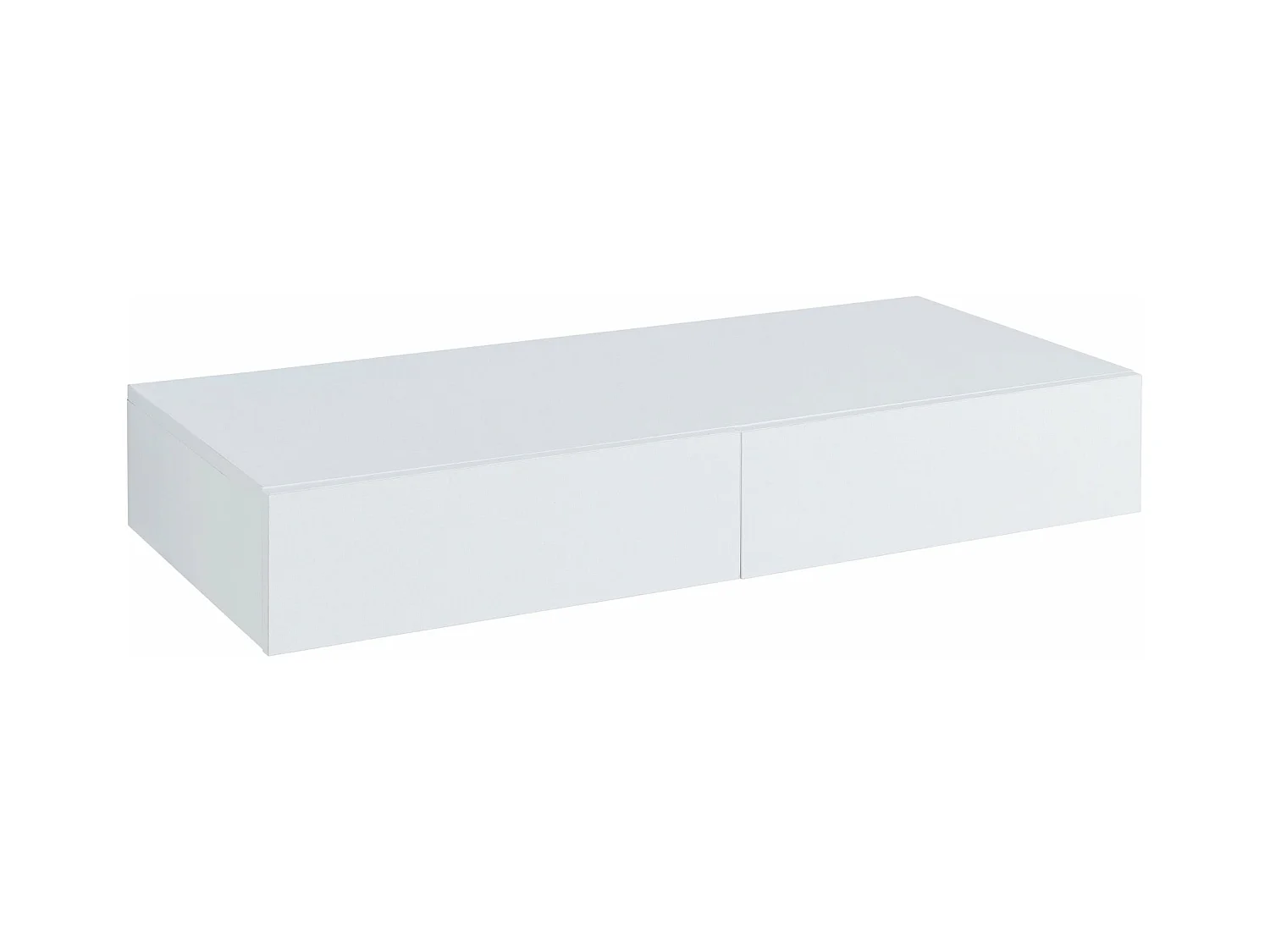 Étagère murale 2 tiroirs blanche 80 x 35 x 12 cm 03_0007007