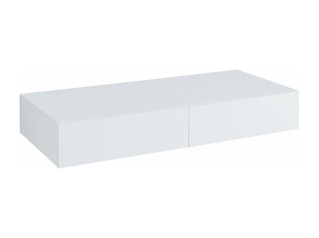 Estante de pared 2 cajones 80 x 35 x 12 cm blanco 03_0007007