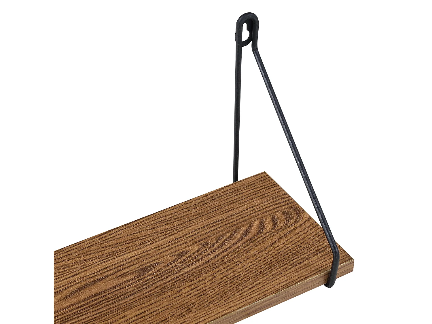 Juego de 3 estantes de pared randers de diferentes tamaños negro madera oscura 03_0007085