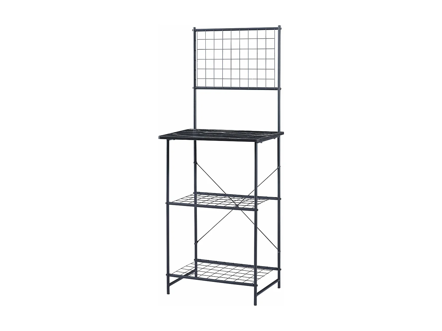 Prateleira de cozinha 150 x 60 x 42 cm efeito mármore preto 03_0006971