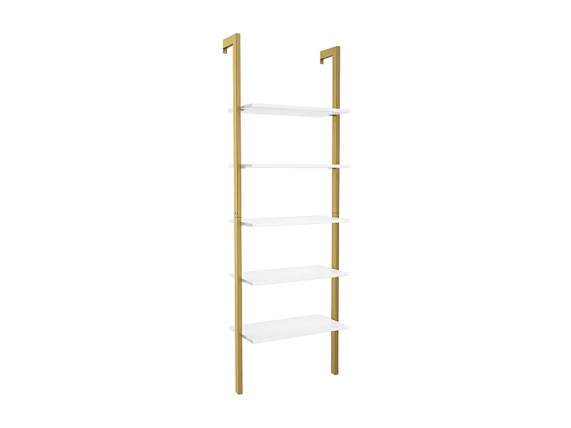 Etagère echelle en MDF effet bois blanche 61 x 30 x 183 cm 20_0005804