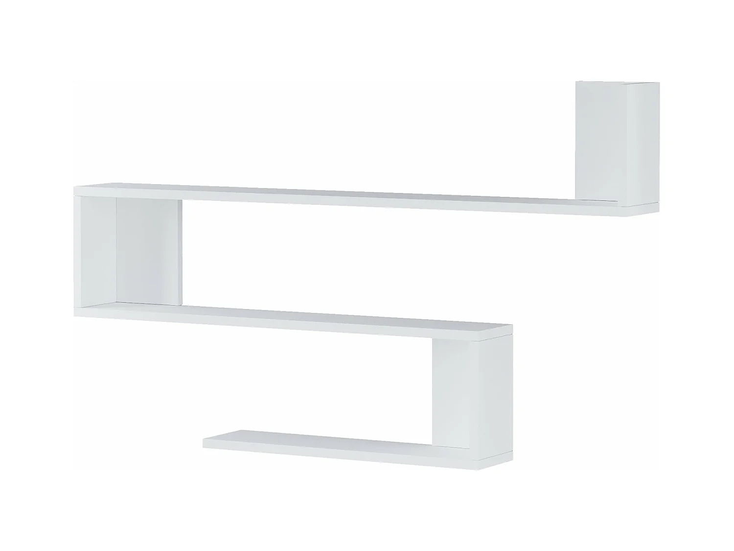 Étagère murale à 3 blanche 120 x 14.5 x 71.5 cm 03_0007039