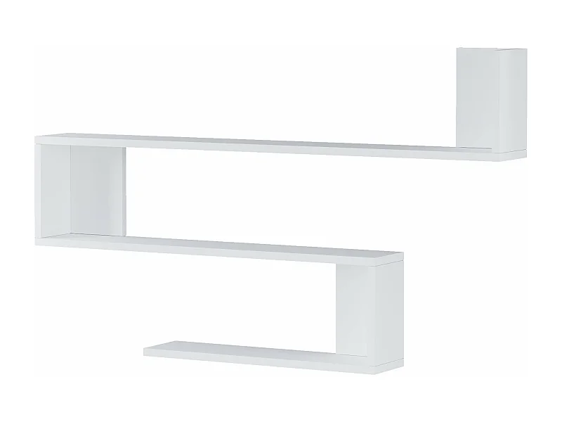 Étagère murale à 3 blanche 120 x 14.5 x 71.5 cm 03_0007039