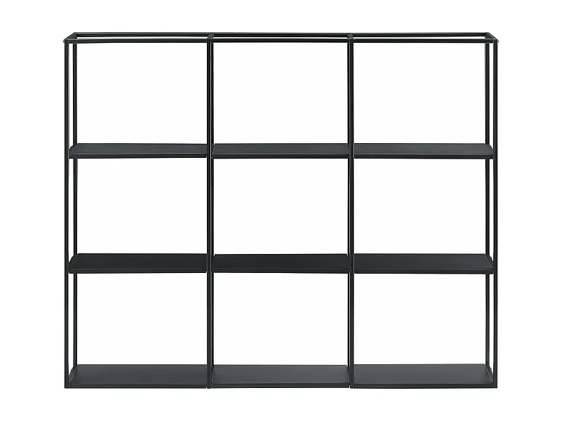 Prateleira de parede 130 x 18 x 110 cm preta 03_0007032