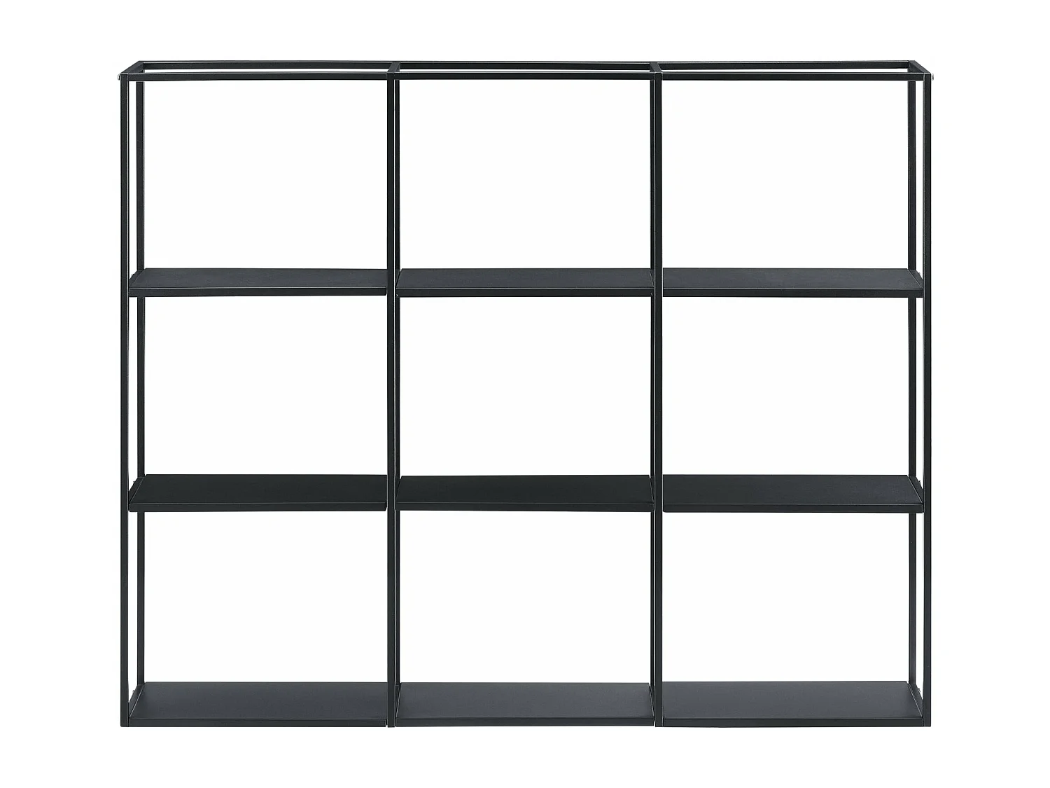 Étagère murale 130 x noire 130 x 18 x 110 cm 03_0007032