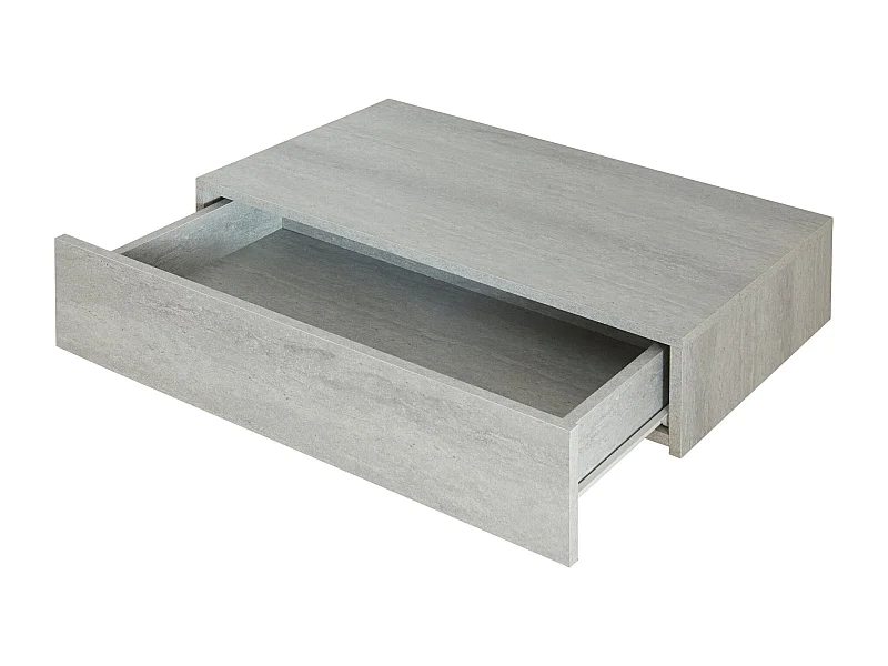 Prateleira de parede com gaveta integrada 60 x 35 x 12 cm efeito concreto 03_0007015