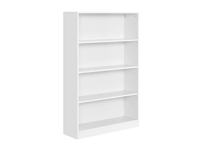 Estantería de 4 Niveles con Estantes Regulables en Altura para Sala de Estar Dormitorio Oficina 80 x 24 x 121,5 cm Blanco 12_0003484