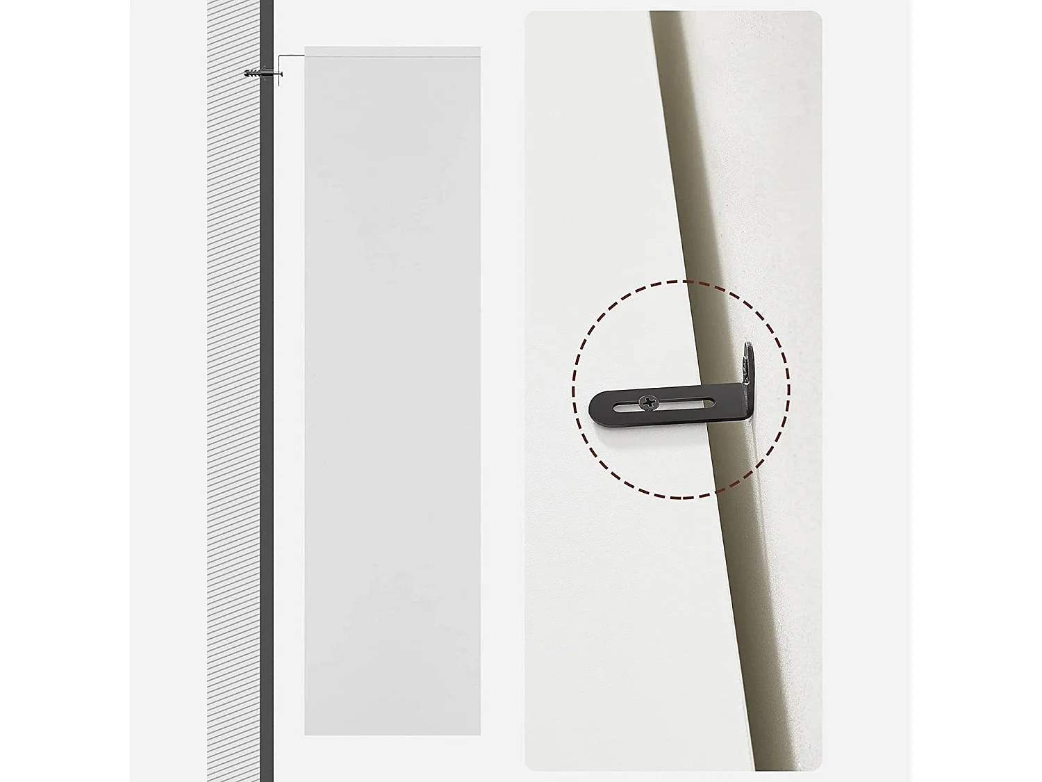 Estante Unidade de armazenamento de 4 camadas com prateleiras ajustáveis ​​em altura para sala de estar, quarto, escritório 80 x 24 x 121,5 cm branco 12_0003484