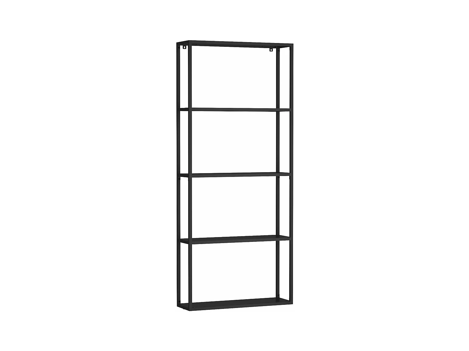 Elegante mensola a muro in acciaio 140 x 60 x 18 cm nero 03_0007034