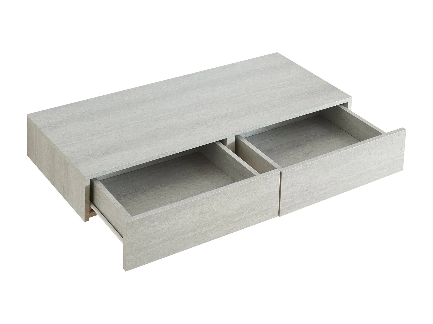 Estante de pared con 2 cajones 80 x 35 x 12 cm efecto cemento 03_0007008