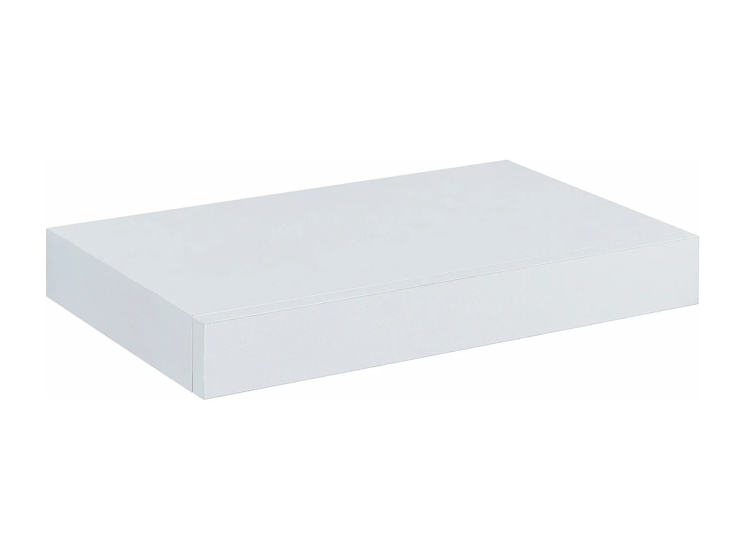 Mensola a muro con cassetto 40 x 25 x 5 cm bianco 03_0007010