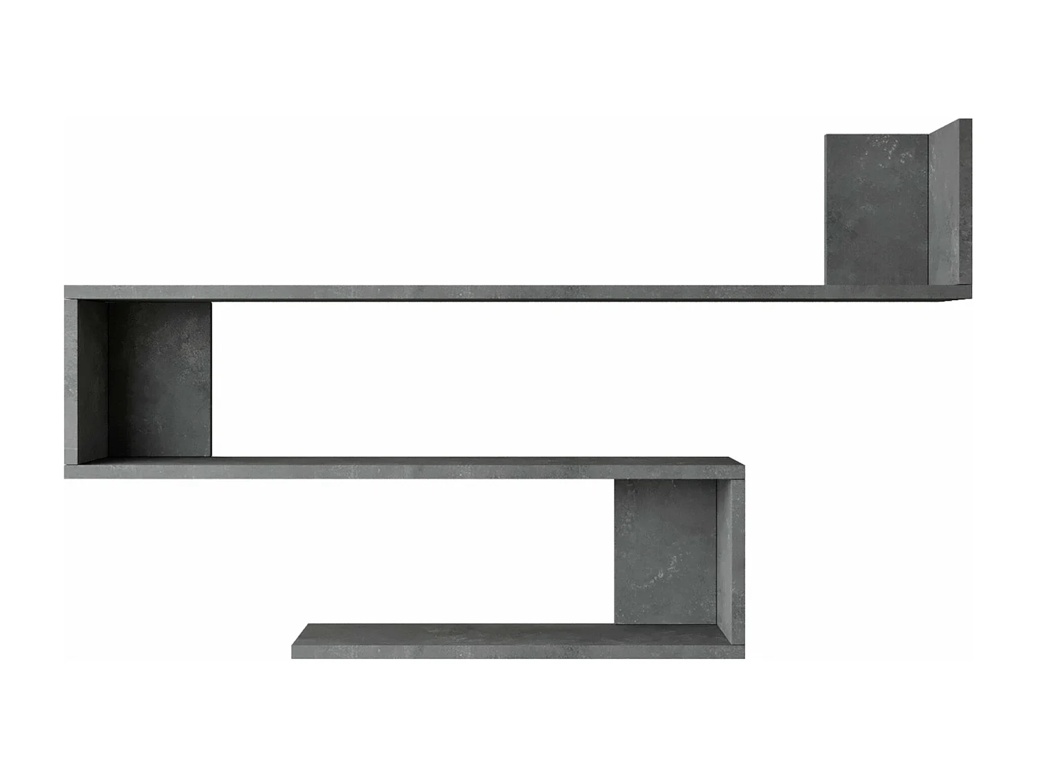 Prateleira de parede de 3 níveis 715 x 120 x 145 cm efeito concreto 03_0007040