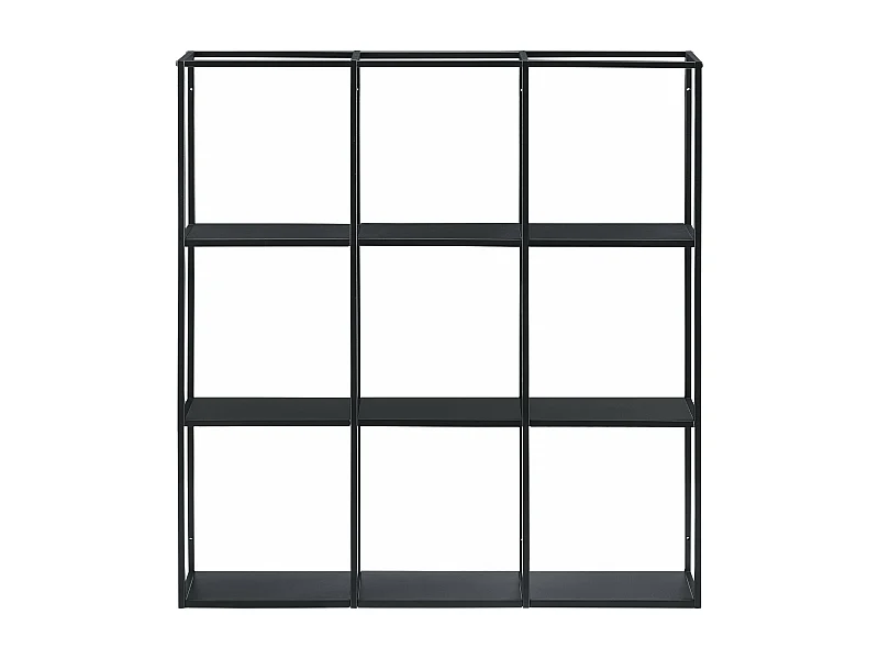 Prateleira de parede 110 x 18 x 110 cm preta 03_0007031