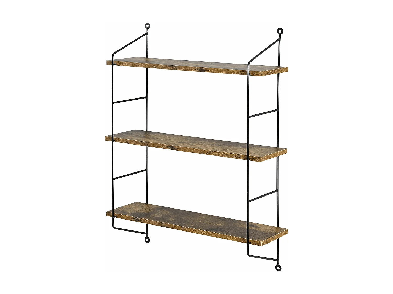 Étagère murale à 3 bois marron 48 x 15 x 63.5 cm 03_0007063