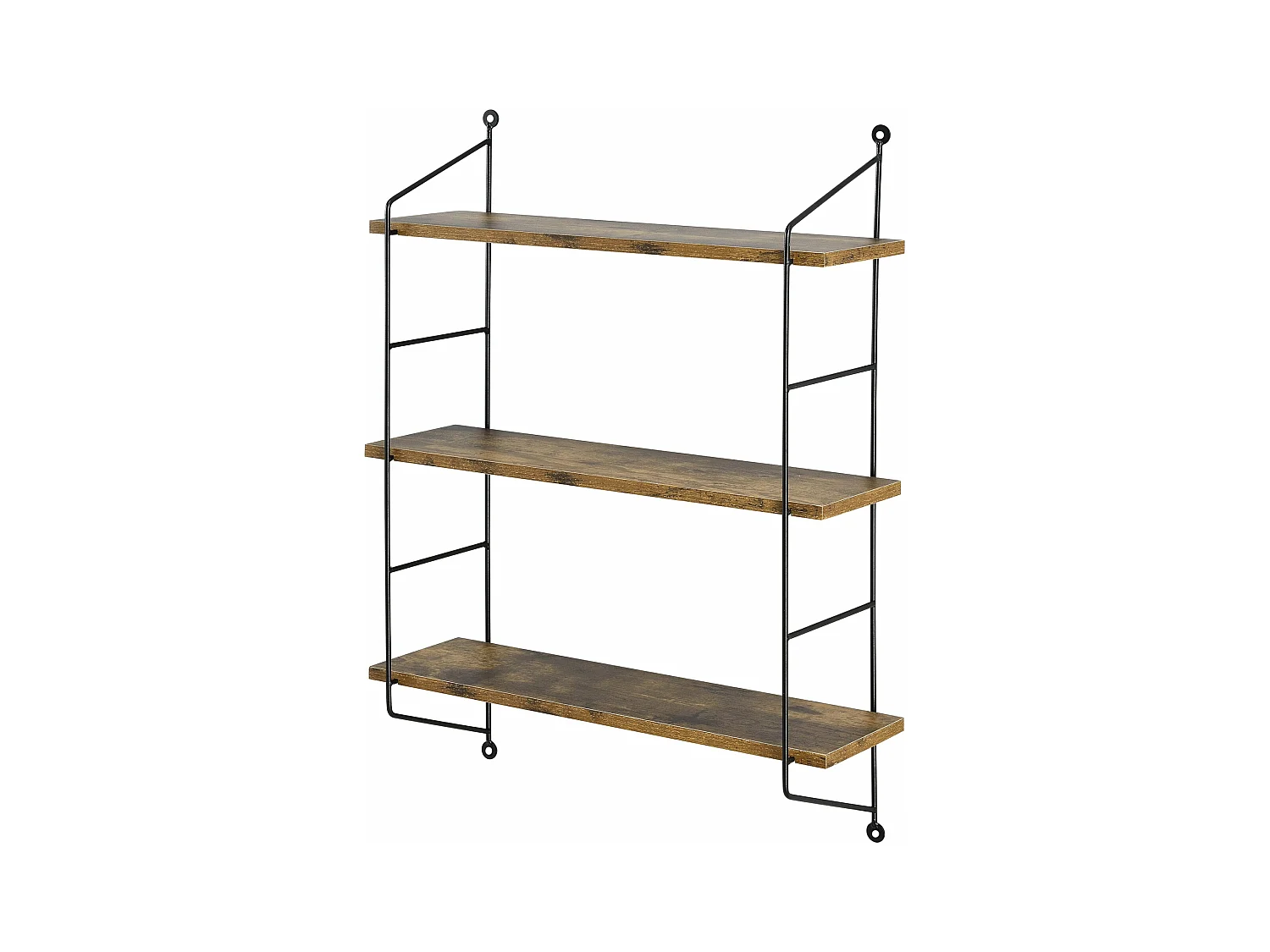 Étagère murale à 3 bois marron 48 x 15 x 63.5 cm 03_0007063