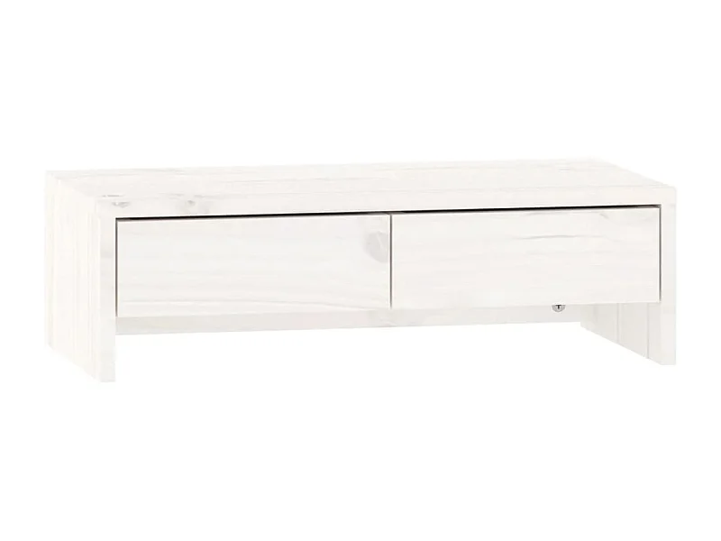 Supporto per monitor 50 x 27 x 15 cm legno massello di pino bianco 02_0021220